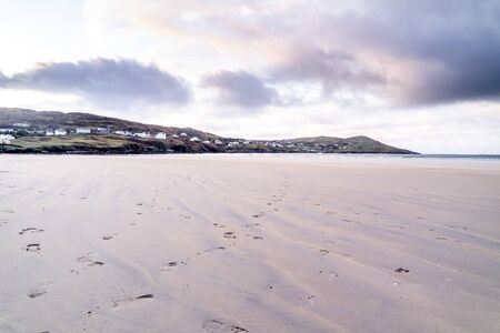 Narin Strand is a beautiful large blue flag beach in Portnoo, County Donegal in Ireland.の写真素材