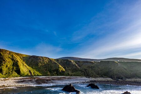 Dramatic coastal landscape at Bloody Foreland, Donegal, Ireland.の写真素材