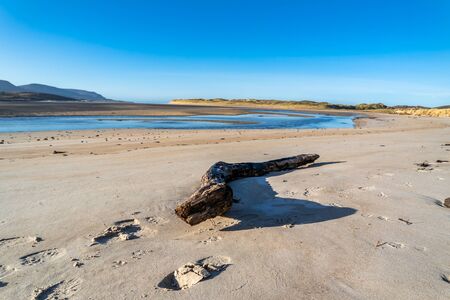The landscape of the Sheskinmore Nature Reserve between Ardara and Portnoo in Donegal - Ireland