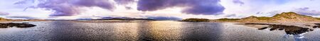 The landscape of the Sheskinmore bay next to the Nature Reserve between Ardara and Portnoo in...