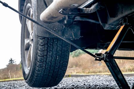 Portnoo, County Donegal - January 24 2020 - Flat tyre due to screw