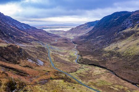 Granny's pass is close to Glengesh Pass in Country Donegal, Irelandの写真素材