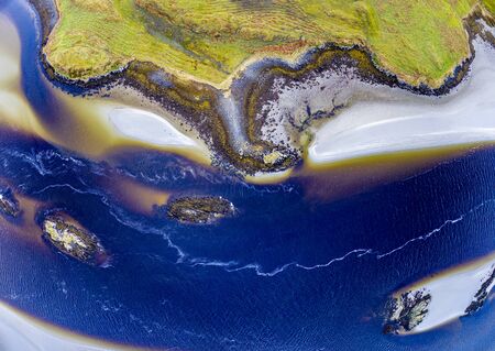 The paradisiac coast between Lettermacaward and Portnoo in County Donegal - Ireland.