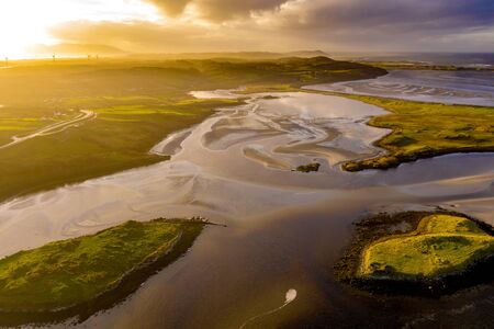 The paradisiac coast between Lettermacaward and Portnoo in County Donegal - Ireland.