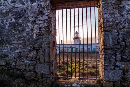 Lighthouse at St. John's Point, County Donegal, Ireland.の写真素材