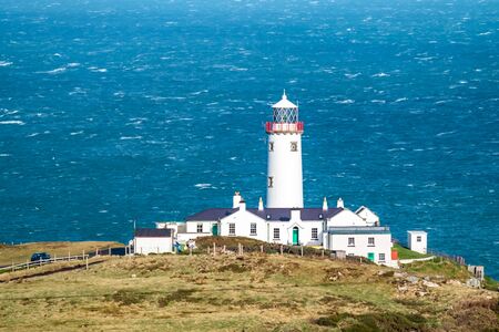Fanad Head lighthouse during the winter in County Donegal - Ireland.の写真素材
