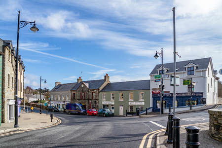ARDARA, COUNTY DONEGAL / IRELAND - MARCH 13 2020 : Ardara town is still busy during the Corona...