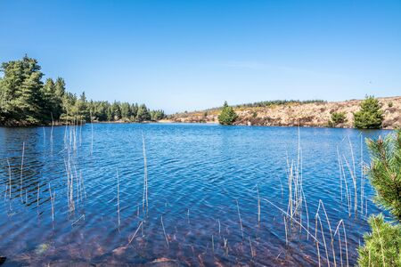 View of the beautiful Lake Namanlagh close to Bonny Glen in County Donegal - Irelandの写真素材