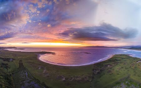 Amazing sunset at Portnoo in County Donegal - Ireland