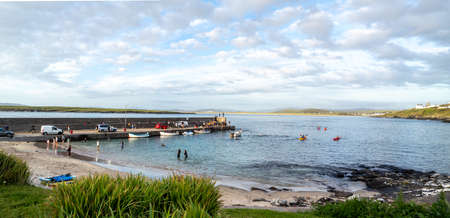 Portnoo, County Donegal / Ireland - June 24 2020 : Folks enjoying the new normal during Covid 19...