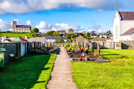 Ballyshannon / Ireland - August 22 2020 : The cemetry is located next to the workhouse