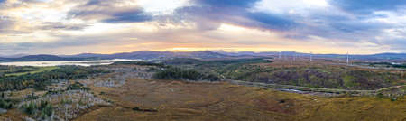 Aerial view of Cashelgolan in County Donegal - Irelandの写真素材