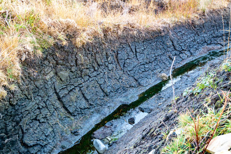 Peat bog in county Donegal - Republic of Irelandの写真素材