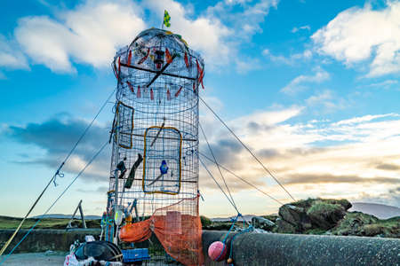 Rossbeg, Ireland - January 02 2021 : This is constructed by locals for fundraising during Christmas timeのeditorial素材