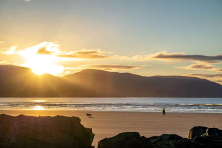 Kiltoorish bay beach between Ardara and Portnoo in Donegal - Ireland.