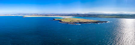 Aerial view of Portnoo in County Donegal, Ireland.の写真素材