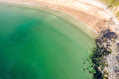 Aerial view of the Silver Strand in County Donegal - Ireland