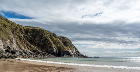 The Silver Strand in County Donegal - Irelandの写真素材