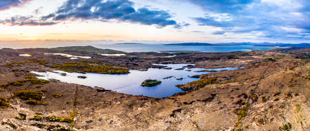 Aerial view of Doon Fort by Portnoo - County Donegal - Ireland.
