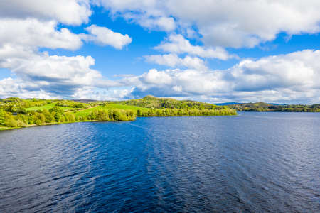 Aerial view of Lough Gill, County Sligo - Irelandの写真素材