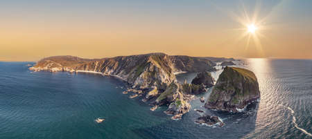 Glenlough bay between Port and Ardara in County Donegal is Irelands most remote bayの写真素材