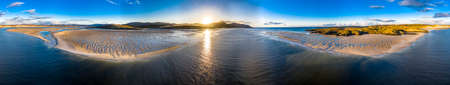 The coast between Kiltoorish bay beach and the Sheskinmore bay between Ardara and Portnoo in Donegal - Irelandの写真素材
