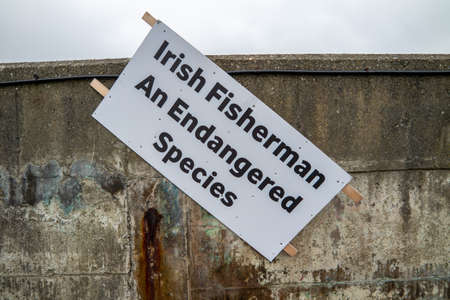 Fishing vessel at Lenan harbour in County Donegal, Ireland.の写真素材
