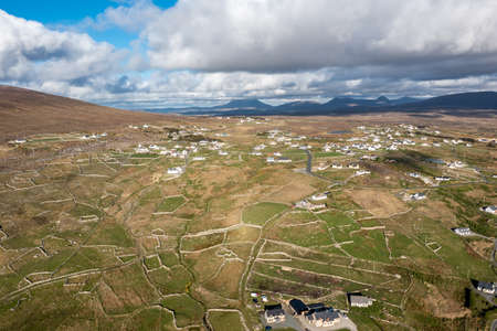 Aerial view of Gweedore - County Donegal, Irelandの写真素材