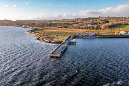 The pier in Mountcharles in County Donegal - Ireland.の写真素材