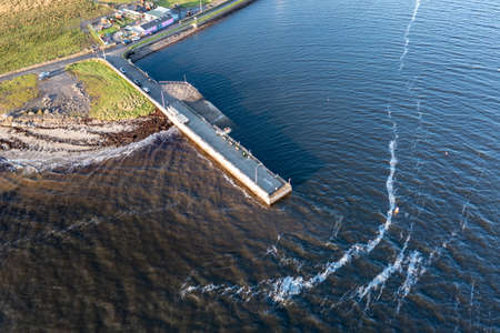 The pier in Mountcharles in County Donegal - Ireland.の写真素材