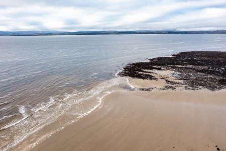 Aerial view of Golf site in Irelandの写真素材