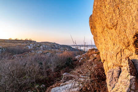 The historic mass rock by Kincasslagh in County Donegal - Ireland