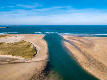 Aerial view of Ballyness Bay in County Donegal - Irelandの写真素材