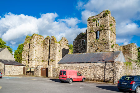 Manorhamilton, Ireland - May 24 2021 : The castle is located in the middle of the townのeditorial素材
