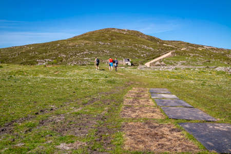 The new path to Murder Hole beach, officially called Boyeeghether Bay in County Donegal, Irelandの写真素材