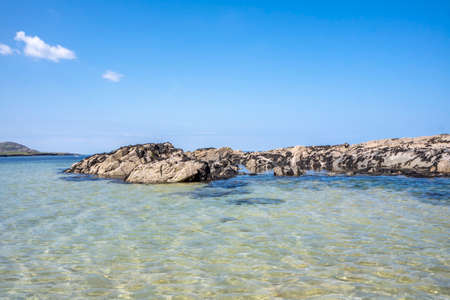 Beautiful clear water at Narin Strand in County Donegal - Ireland.の写真素材