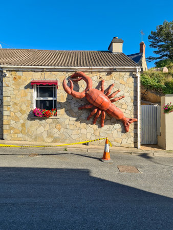 Burtonport, Donegal, Ireland - August 23 2022 : The Lobster Pot is located near the harbourのeditorial素材