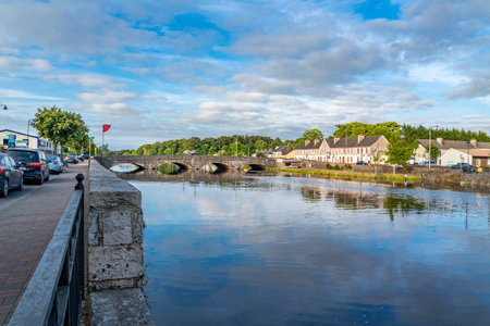 The skyline of Ballina town, County Mayo, Ireland
