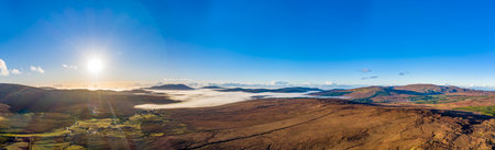 Donegal covered with fog from Crove upper to Teelin - Ireland