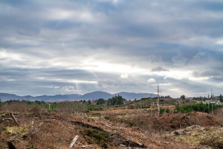 The sights from the new viewpoint at Bonny Glen by Portnoo in County Donegal - Irelandの写真素材
