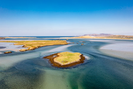 Gweebarra bay in County Donegal, Republic of Irelandの写真素材