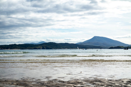 The beach in Downings, County Donegal, Irelandの写真素材