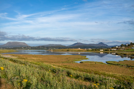 Magheraroarty, Ireland - July 31 2022: Holiday makers enjoying the areのeditorial素材