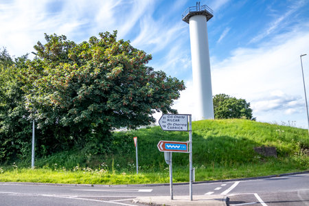 Killybegs, Ireland - May 16 2023: The Roundabout is close to Mooney Boatsのeditorial素材