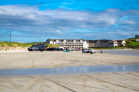 Downings, Ireland - July 31 2022: The hotel is located very close to the beachのeditorial素材