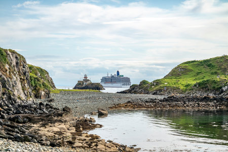 Killybegs, Ireland - May 16 2023: The Arcadia leaving after visiting Killybegsのeditorial素材