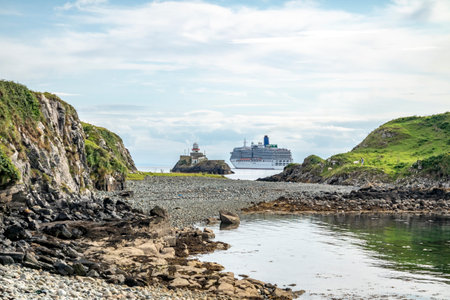 Killybegs, Ireland - May 16 2023: The Arcadia leaving after visiting Killybegsのeditorial素材