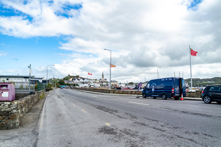 Killybegs, Ireland - September 24 2022 : The Regent cruise ship is visiting the harbourのeditorial素材