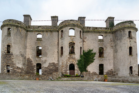 Ballyshannon, County Donegal, Ireland - January 21 2022 : Driving towards the remains of the magnificent 18th century houseのeditorial素材