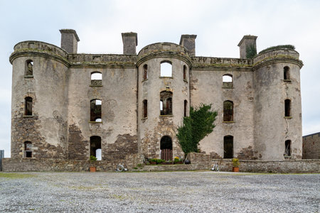 Ballyshannon, County Donegal, Ireland - January 21 2022 : Driving towards the remains of the magnificent 18th century houseのeditorial素材
